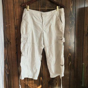 Anthropologie Light Khaki Cargo Pants